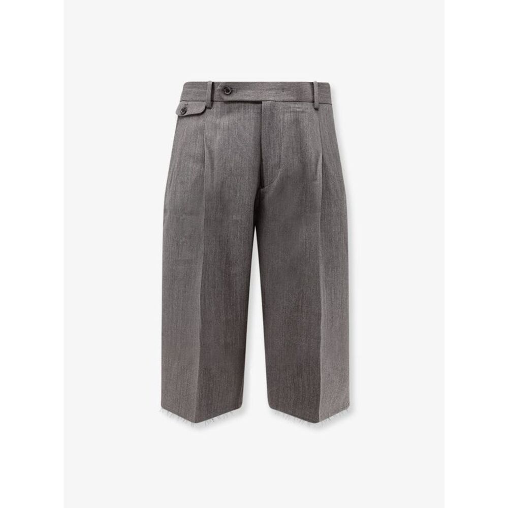 Tonywack Men Wool Blend Bermuda Shorts With Frontal Princes